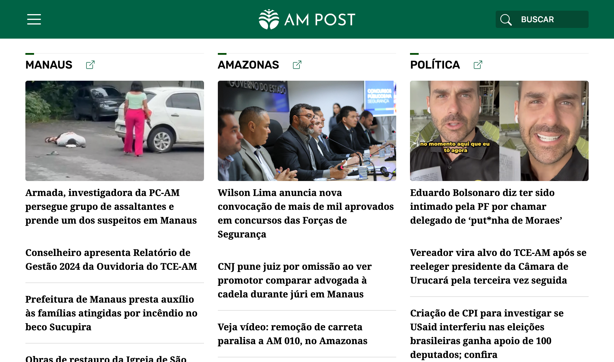 Categorias em destaque