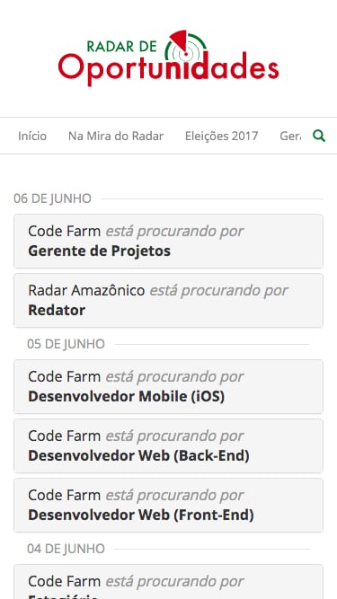 Radar de Oportunidades