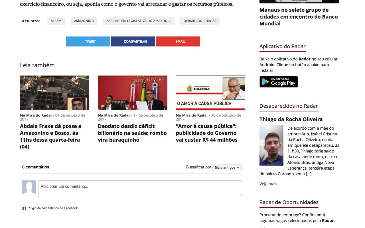 Interação com o Leitor