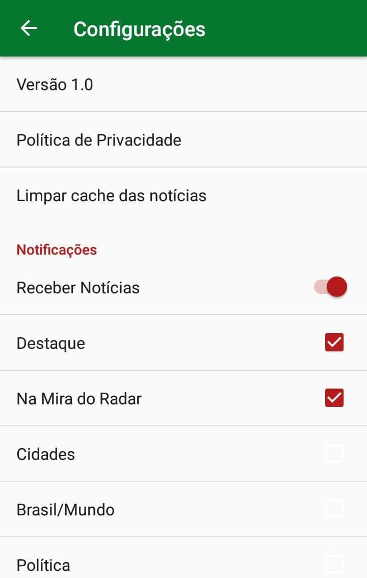 Notificações