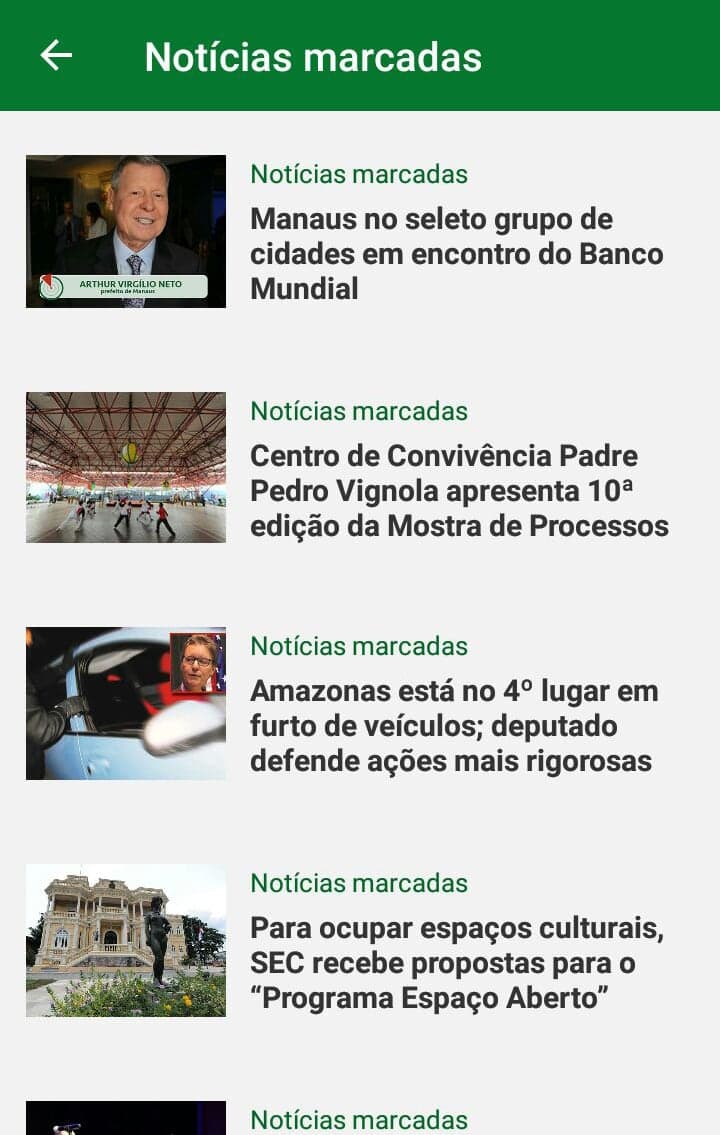 Notícias marcadas